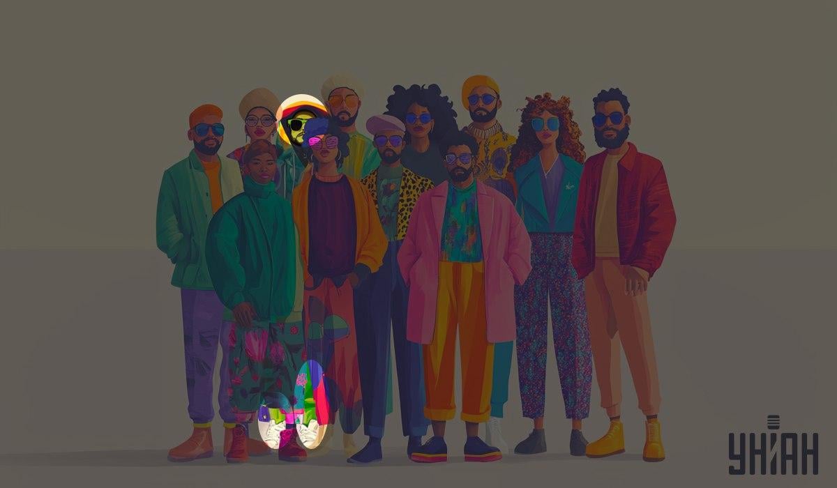 ဂြိုလ်သားတစ် ဦး သည်စိမ်းလန်းသောလူ / Collage Unian ဖြစ်သည်