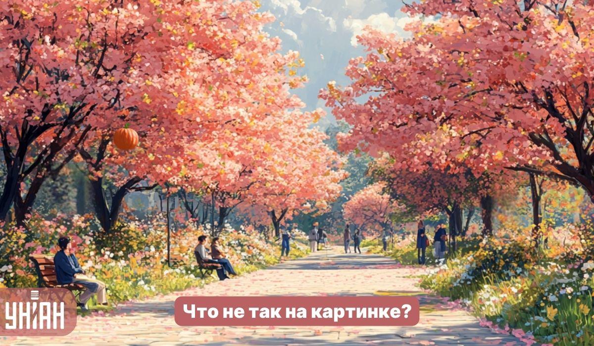 5 စက္ကန့်အတွင်း Sakura သစ်ပင်များနှင့်ပန်းခြံတစ်ခုတွင်ထူးဆန်းသောအမှားတစ်ခုရှာဖွေရန်လိုအပ်သည်။ ရိုးရှင်းသော IQ test